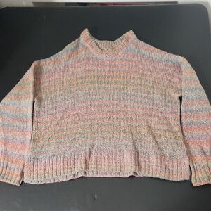 Mossimo Supply Co. Pastel Striped Turtleneck Sweater